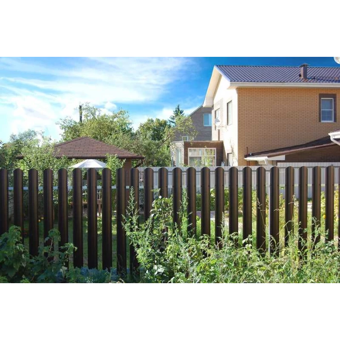 Штакетник П-образный B фигурный Grand Line 0,4 Полиэстер RAL 8017 Шоколад